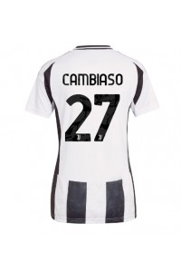 Juventus Andrea Cambiaso #27 Voetbaltruitje Thuis tenue Dames 2024-25 Korte Mouw